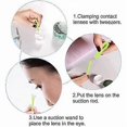 thumbnail image 3 of Contact Lens Applicator, Contact Lens Tweezers, Contact Lens Tool, Lens Removal Suction Cup, Contact Lens Remover with Case, 3 of 5