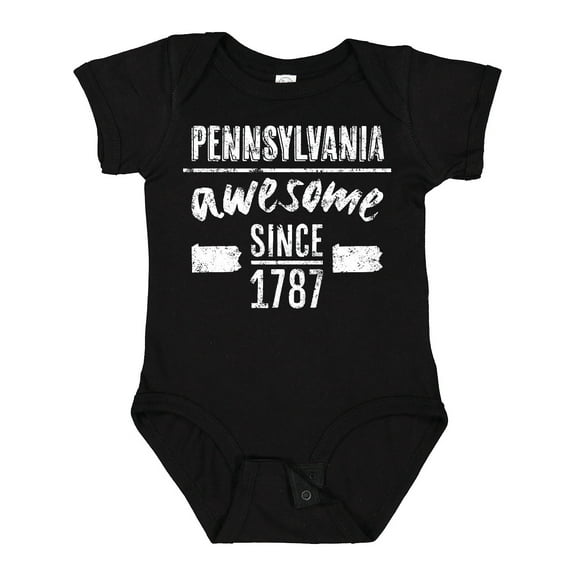 Inktastic Pennsylvania Awesome Since 1787 Boys or Girls Baby Bodysuit