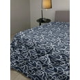 thumbnail image 2 of Navy Down Alternative Comforter, Hibiscus Hawaiian Tropical Island Flowers Petals and Buds Leaves Art Print, Microfiber Quilt for All Season, 5 Sizes, Dark Blue and Sky Blue, by Ambesonne, 2 of 3