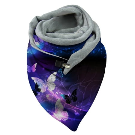

Dadaria Neck Scarf for Women Butterfly Printing Scarf Fashion Multi-Purpose Shawl Scarf A Women