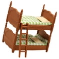 thumbnail image 3 of Miangastore Miniature Plastic Bunk Bed Set Light Brown for Decor with Realistic Shape 1 Set, 3 of 9