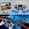 thumbnail image 6 of Wireless Controller Compatible with P4/P4 Slim/P4 Pro/Windows PC, Steel Black, 6 of 7