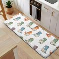 thumbnail image 5 of Dinosaurs with Hatching Eggs Pattern Kitchen Rug Mat,Kitchen Runner Rugs Non Skid Washable,Decorative Kitchen Floor Mats for Kitchen,Sink,Laundry,17"x47.2", 5 of 7