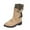 Khaki, variant on Rotm Women'S Cowboy Boots Women's Mid-Calf Cowboy Cowgirl Boots with Low Chunky Heel, Side Zipper, Motorcycle Style, Classic Round Toe Blue,7.5
