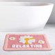 thumbnail image 3 of Bonitas alfombras de baño, felpudo de microfibra extra suave, antideslizante, lavable, absorbente de agua, juego de alfombras para ducha, inodoro, baño, felpudo de cocina interior, flor de margarita,, 3 of 5
