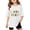 White, variant on XEGLSBU Girls T Shirts Pack Girls Casual Short Sleeve T Shirt Round Neck Graphic Print Loose Fit Tee for School Activities Spring Summer Purple Size 13-14 Years