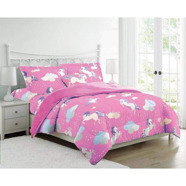 Sapphire Home 3pc Twin Size Kids Girls Teens Comforter Set w/Sham