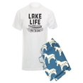 thumbnail image 1 of CafePress - Lake Life Floats My Boat - Men's Light Pajamas, 1 of 1
