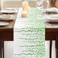 thumbnail image 3 of Table Runners 72 Inches Long Dress Scarves, Green Polka Dots Farmhouse Kitchen/Dining Table Runner, Coffee Tablerunners, Vintage Abstract Art Watercolor 13x72 Inch, 3 of 9