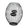 thumbnail image 1 of DimyFew Coffee Capsule Holder, Coffee Pod Storage Basket, Coffee Accessory Organizer with Elegant Hollow Design, Made of Iron for Kitchen, Office, Living Room L, 1 of 8
