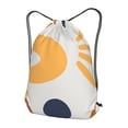 thumbnail image 3 of XMXT Waterproof Gym Bag, Abstract Pastel Art Patterns Drawstring Backpack for Men, m Multicolor, 3 of 8