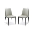 thumbnail image 1 of 18" X 22" X 33" Light Faux Leather / Metal Dining Chair, 1 of 1