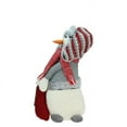thumbnail image 3 of Northlight 15" Gray and Red Snowman with Bag of Gifts Christmas Tabletop Decoration, 3 of 4