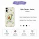 thumbnail image 2 of For iPhone 17 Case Avocados Pattern Printing Straight Edge TPU Phone Back Cover -, 2 of 5
