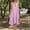 Pink, variant on Women Solid Cami Backless Loose Midi Dress Home Wear