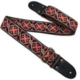 thumbnail image 1 of Adjustable Soft Guitar Strap Embroidered for Acoustic Folk Electric Guitar Bass, 1 of 8