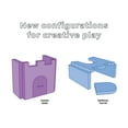 thumbnail image 4 of Yourigami Folding Kids and Toddler Foam Play Castle, 2 Pieces, Blue Lagoon, 4 of 8
