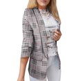 thumbnail image 1 of Gibobby Blazer de mujer casual chamarra elástica para mujer con cuello de solapa para trabajo y oficina(Negro,M), 1 of 5