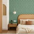 thumbnail image 2 of S4Sassy Modern Leaf Wallpaper Green Walls Covering, 25" x 120" Self-Adhesive Vinyl Wall Paper, Decorative Wallwrap, Easy DIY Wall Covering For Bedroom, Cabinets, Living Spaces, 2 of 9