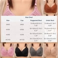 thumbnail image 3 of VONCOS Wireless Plus Size Bra for Women Full Coverage, Wire Free Lace Comfort Bra Seamless No Underwire with Adjustable Straps, Gray,Size 40, 3 of 5