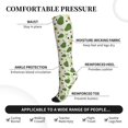 thumbnail image 2 of Rateoe Green Avocado Compression Socks for Women and Men 20-30mmHg-Circulation Support Socks Knee High Nurse Pregnant Running Medical and Travel Athletic, 2 of 7