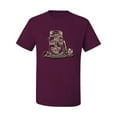 thumbnail image 2 of Wild Bobby, Raised On Sweet Tea & Country Music, Pop Culture, Men Graphic Tee, Maroon, XX-Large, 2 of 4