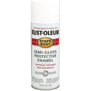 Rust-Oleum Stops Rust 12 oz. Semi-Gloss White Protective Enamel Spray Paint 6-Pack