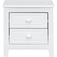 thumbnail image 5 of Mid Century Modern Nightstand, 2-Drawer Bedside Table, Solid Wood Nightstand with Classic Design for Bedroom, Easy Assembly, 5 of 8