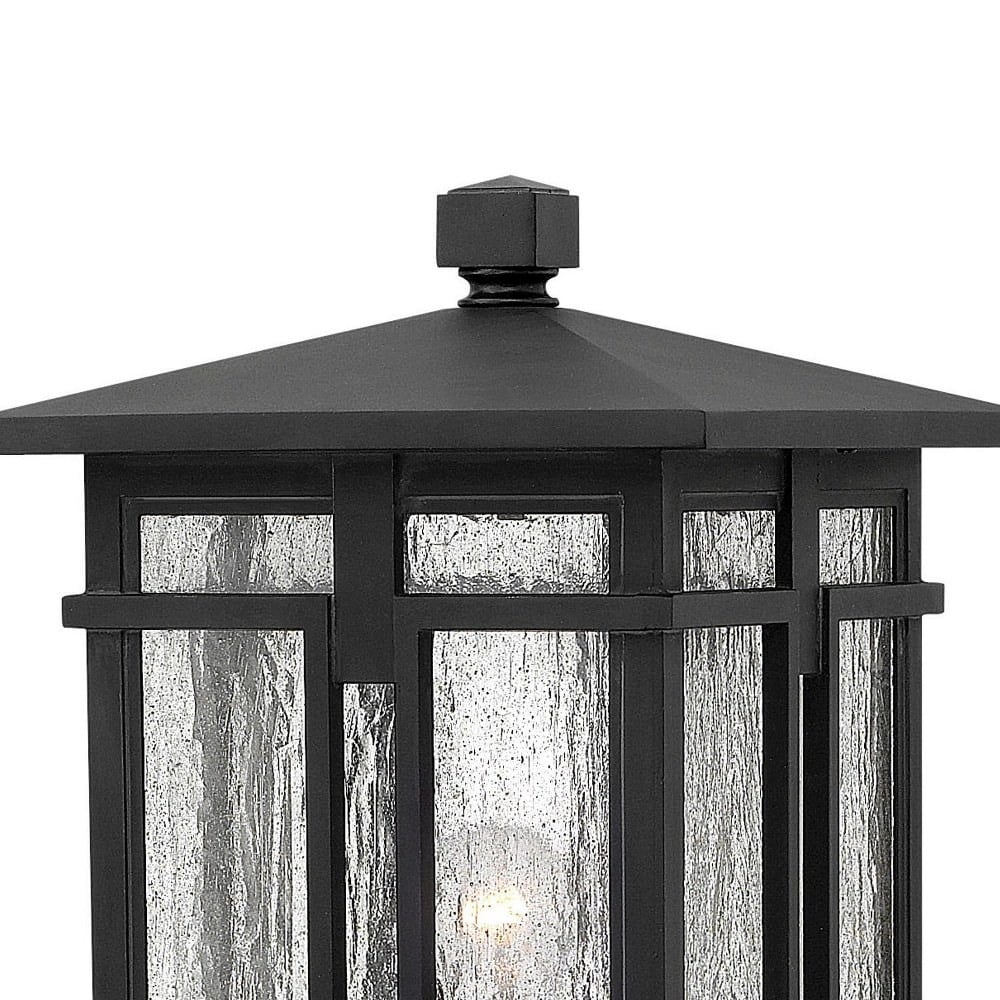 1 Light Outdoor Post Mount in Craftsman Style 11 inches Wide By 20.5 inches High-Museum Black Finish Bailey Street Home 81-Bel-2999185