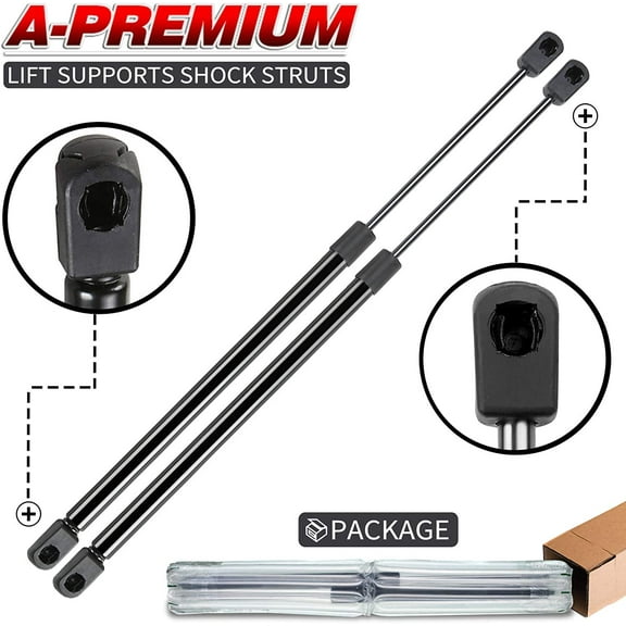 A-Premium Rear Side Panel Lift Supportss Shock Struts Compatible with Chevrolet Express 1500 Express 2500 Express 3500 2003-2012 Set of 2