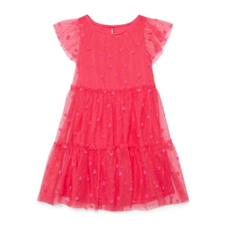 Kensie Girl Cap Sleeve Sequin Butterfly Soutache Mesh Dress, Sizes