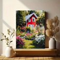 thumbnail image 6 of Country House Garden Canvas Print Wall Art for Living Room Bedroom Kitchen Dining Room Bathroom Office Hallway Entryway Decor, 6 of 8