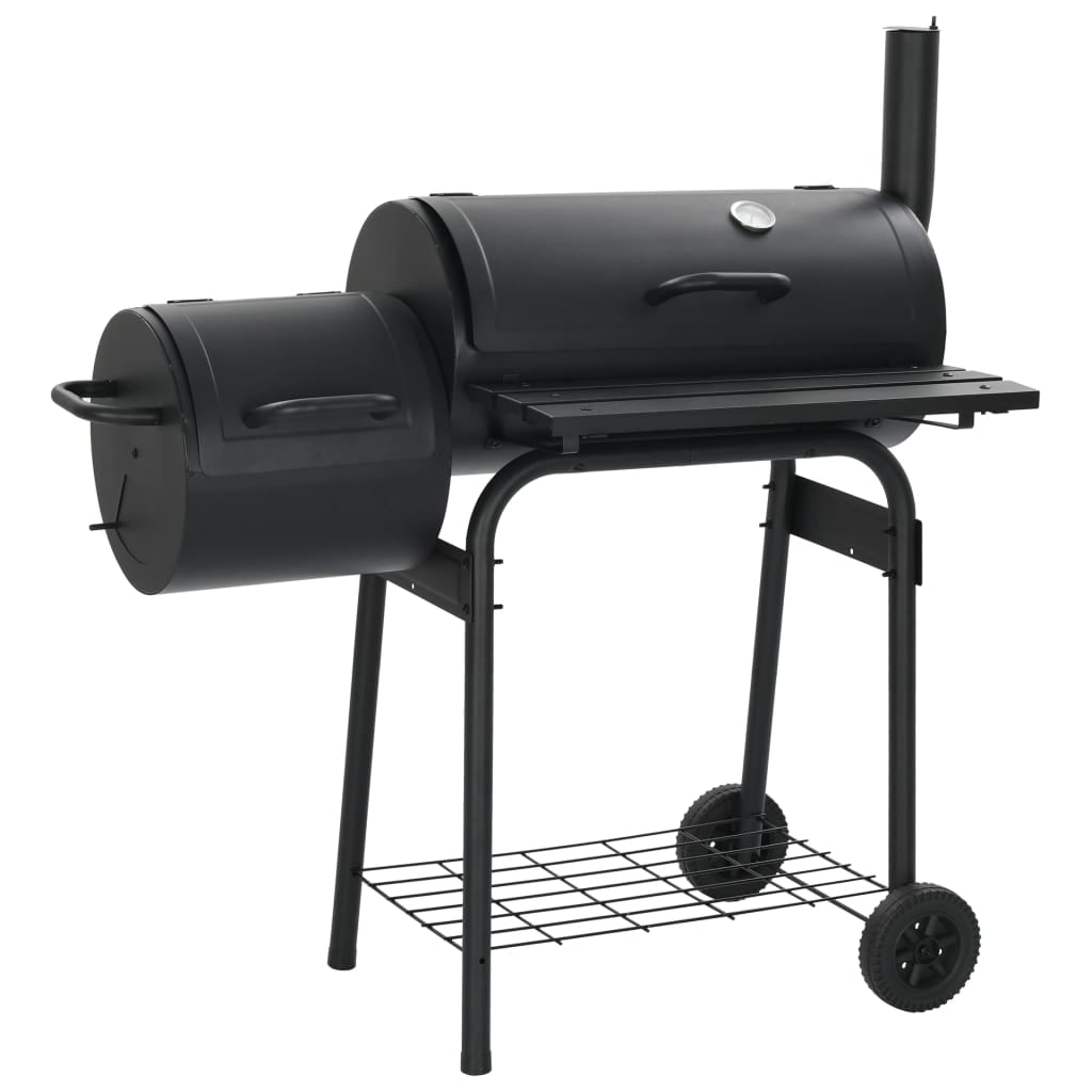 Kepooman Charcoal Bbq with Thermometer for Picnic Party, Balck Kepooman Charcoal Bbq with Thermometer for Picnic Party, Balck