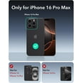 thumbnail image 2 of Pour iPhone 16 Pro Max Étui avec Support, Protection de Qualité Militaire 7X, Étui de Téléphone Magnétique Robuste, Compatible avec Accessoires MagSafe, Série Cyber, Noir, Or Rose, 2 of 5