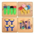 thumbnail image 2 of 30PCS Children Paintbrushes Washable Paint Brushes Sponge Painting Brush Set with Apron for Toddler Kids Early DI, 2 of 7