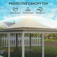 thumbnail image 6 of 12 x 12 ft Light Gray Canopy Tent with Mesh Netting, UPF50+ Pop Up Tent with Carry Bag for Garden & Patio, 6 of 8