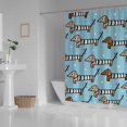 thumbnail image 3 of Coolnut Bath Shower Curtain Liners 72"x72", Brown Cute Dachshund Polyester Waterproof with 12 Curtain Hooks Bathroom Accessories Decoration, 3 of 6