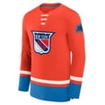 thumbnail image 2 of Men's Fanatics  Blue New York Rangers Vintage High Point Long Sleeve T-Shirt, 2 of 3