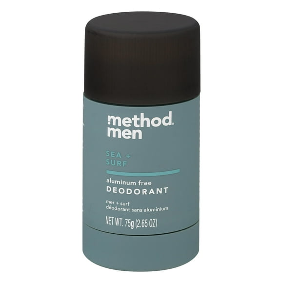 Desodorante sin aluminio Method Men, Sea + Surf, 2.65 oz, 2.65 fl oz
