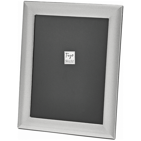 Silver-Plated Border Flat Plain 7.5X9.5 Frame Designer Jewelry by Sweet Pea