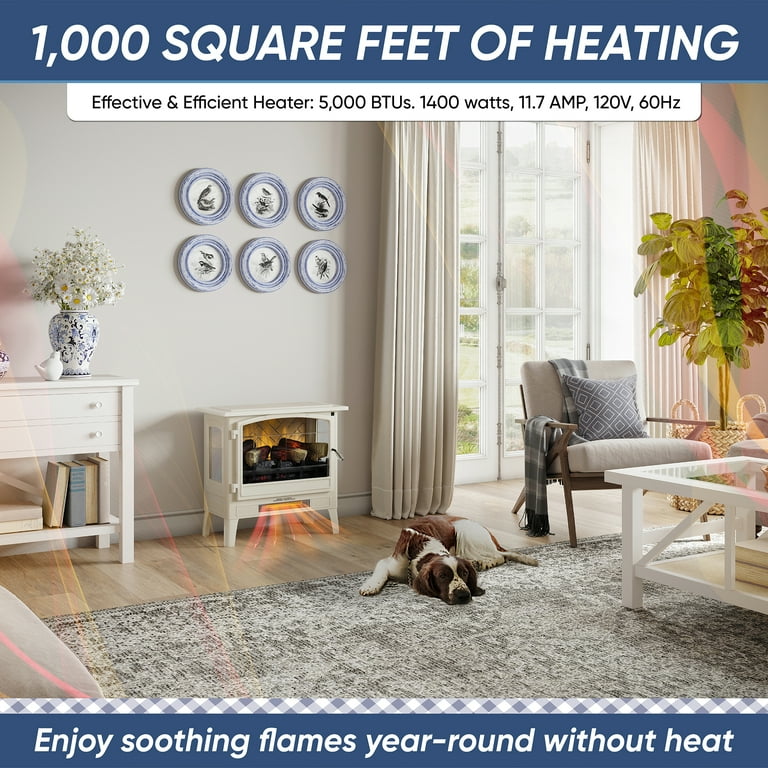 Country Living – Country Living Country Living Electric Fireplace Stove Heater, 24