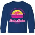 thumbnail image 3 of Inktastic Summer Enjoy the Sunshine Santa Monica California in Pink Long Sleeve Youth T-Shirt, 3 of 5