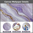 thumbnail image 5 of Peel and Stick Wallpaper Abstract Purple Marble Gold Veins Modern Art Wall Mural Decor Self Adhesive and Removable 69in x 98in, 5 of 8