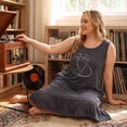 thumbnail image 3 of Agnes Orinda Women's Plus Size Nightgowns Sleeveless Nightdress Soft Comfy Cats Print Sleepwear Pajamas 4X Dark Gray, 3 of 8