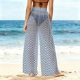 thumbnail image 4 of Gamivast Swim Cover up for Women Pants Boho Wide Leg Polka-Dot Beach Pant Sheer Flowy Elastic Waist Beach Coverup Wear Summer Vacation Outfits 2026, 4 of 5