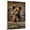 American Staffordshire Terrier, variant on Barbet Dog Read Newspapers Sitting Poster Prints on Canvas - Wall Decor Hanging Wall Art Personalized Dog Poster Retro Home House Decorations Living Room