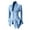Blue, variant on Women Vintage Steampunk Shirt Coat High-Low Hem V-Neck Long Puff Sleeve Button Up Tailcoat Blazer Outwear Victorian Retro Sweatshirts Shirt Tops Elegant Office Shirts