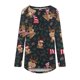 thumbnail image 4 of Pntutb Mujeres Casual Manga Larga Cuello Redondo tops Blusa Suelta Navidad Impreso Camisas Pntutb Pntutb-5, 4 of 5