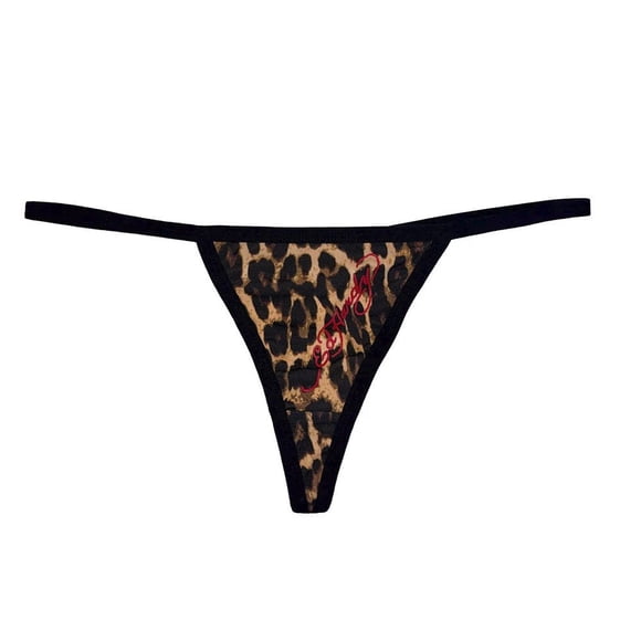 Ed Hardy Leopard G String Panty - EHWG0001-5 (Multi, M)