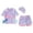 r-1045Purple1856, variant on Child Cartoon Summer Girls Two Piece Swimwear Patchwork Fish Scale Design With Ruffle Trim For Swimming Pool And Beach Adorable Kids Bathing Suit